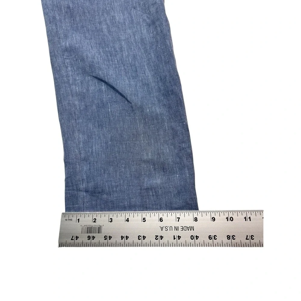 NEW Joseph Abboud 40x32 Light Blue 100% Linen Dress Pants Trousers Slim Fit